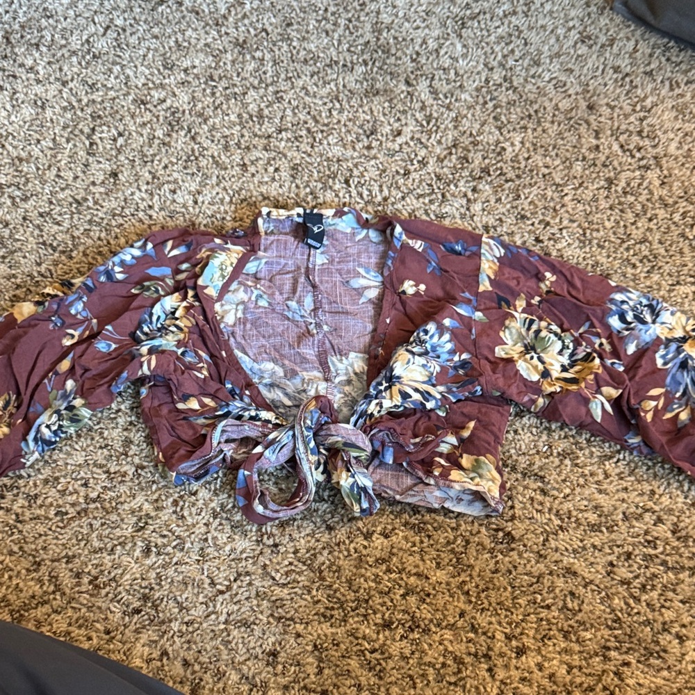 Windsor Burgundy Floral Blouse